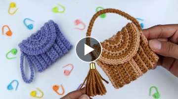 New Easy crochet mini bag Tutorial